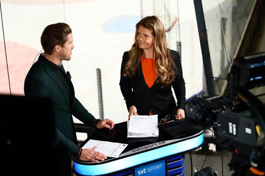 s programledare Jonas Andersson och Marie Lehmann