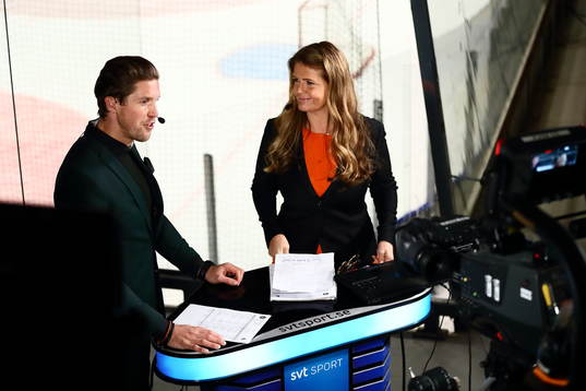 s programledare Jonas Andersson och Marie Lehmann