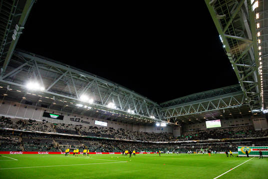 Vybild inifrån Tele2 arena