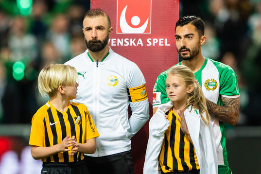 Hammarbys Kennedy Bakircioglu och Jiloan Hamad
