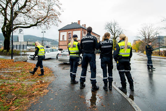 Police officers in the streets