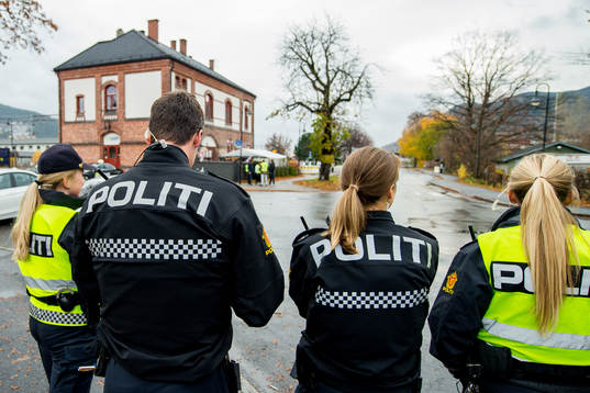 Police officers in the streets