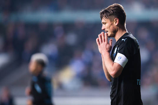 Malmö FFs Markus Rosenberg deppar