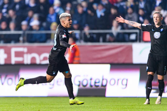 Malmö FFs Romain Gall jublar