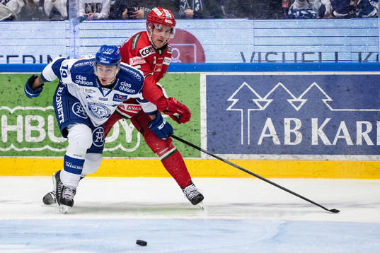 Leksands Tobias Forsberg och Modos Sebastian Walfridsson