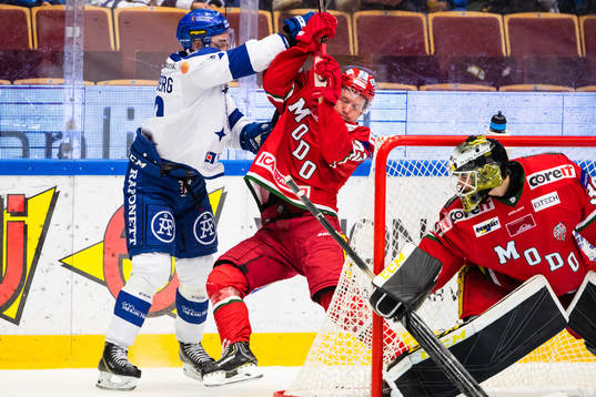Leksands Tobias Forsberg och Modos Victor Berglund