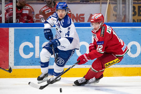 Leksands Oskar Lang och Modos Victor Öhman
