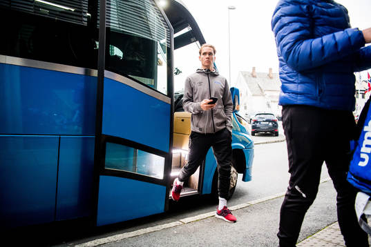 Joachim Erlend Olufsen of Ranheim arrives