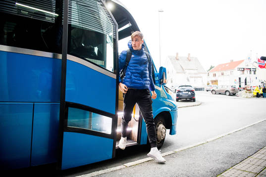 Andreas Helmersen of Ranheim arrives