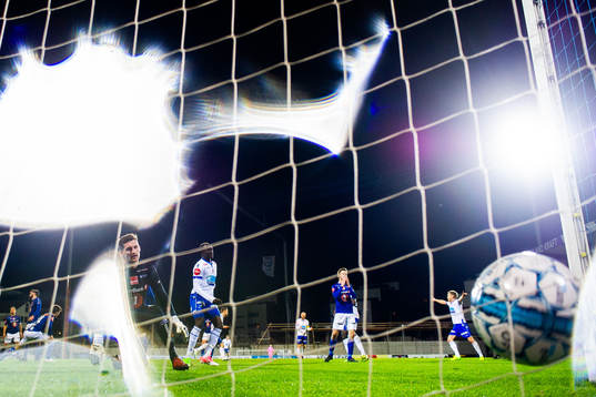 Goalkeeper Even Barli of Ranheim looks dejected