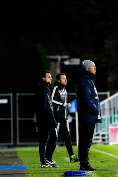 Eirik Horneland, coach of Haugesund, and Svein Maalen, head