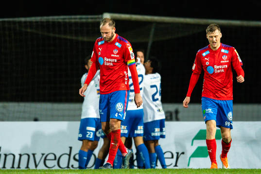 Helsingborgs Andreas Granqvist och Andri Runar Bjarnason