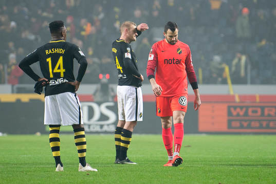 s Heradi Rashidi, Robin Jansson och målvakt Budimir