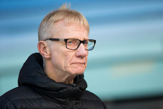 IFK Göteborgs chefsscout Olle Sultan innan fotbollsmatchen