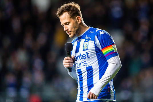 IFK Göteborgs Tobias Hysén deppar