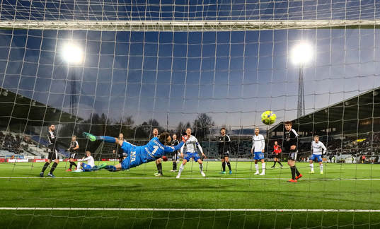Mål 2-1 av Norrköpings David Moberg Karlsson förbi