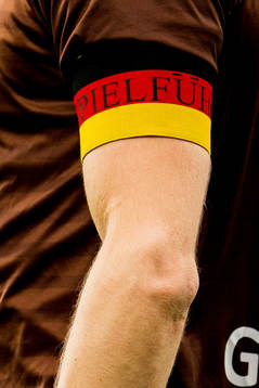 The captain's armband of Christian Gauseth of Mjøndalen