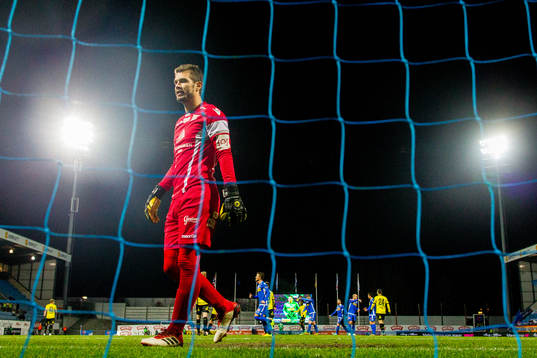 Goalkeeper Jonas Deumeland of Start