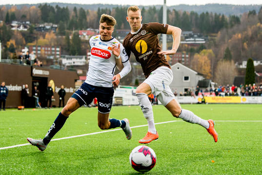 Sondre Flem Bjørshol of Viking and Joackim Solberg of