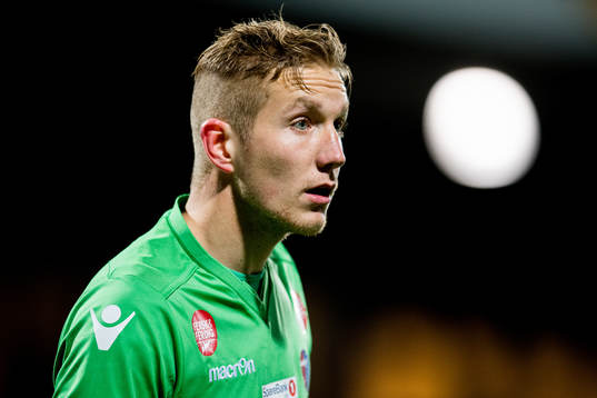 Goalkeeper Eirik Johansen of Sandefjord