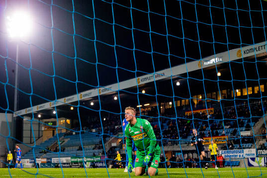 Goalkeeper Eirik Johansen of Sandefjord
