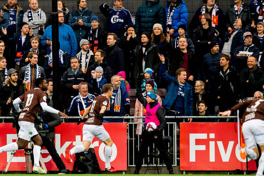 Christian Gauseth of Mjøndalen celebrates