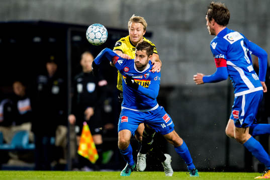Henrik Robstad of Start and Ruben Herraiz «Rufo» Alcaraz