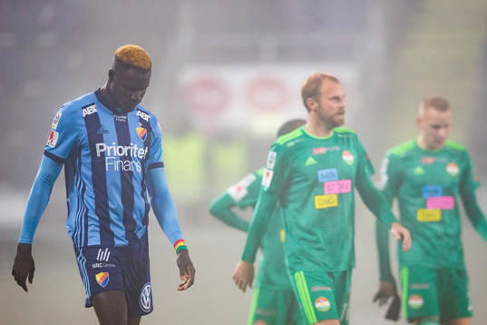 Djurgårdens Aliou Badji deppar