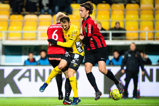 Brommapojkarnas Philip Hellqvist och Gustav Sandberg