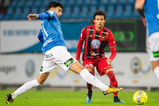 Trelleborgs Deniz Hümmet och Östersunds Jerell Anthony