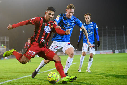 Östersunds Hosam Aiesh och Trelleborgs Anton Tideman