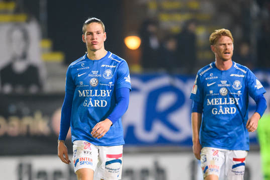 Trelleborgs Isak Jönsson och Lasse Nielsen deppar