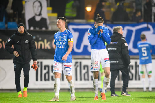 Trelleborgs Alexander Blomqvist och Isak Jönsson deppar