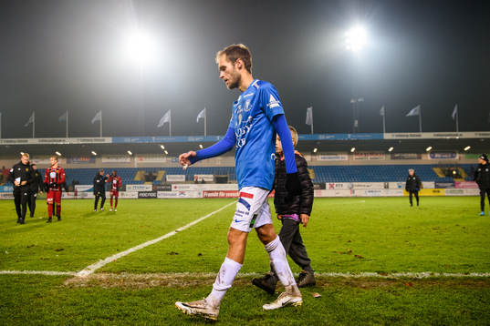 Trelleborgs Zoran Jovanovic deppar när han lämnar planen