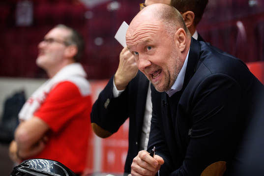 Head coach Peter Andersson of Malmö Redhawks