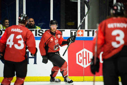 Anton Mylläri of Malmö Redhawks celebrates