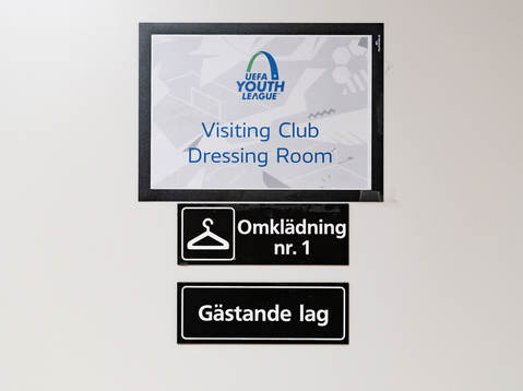 Dressing room visiting team