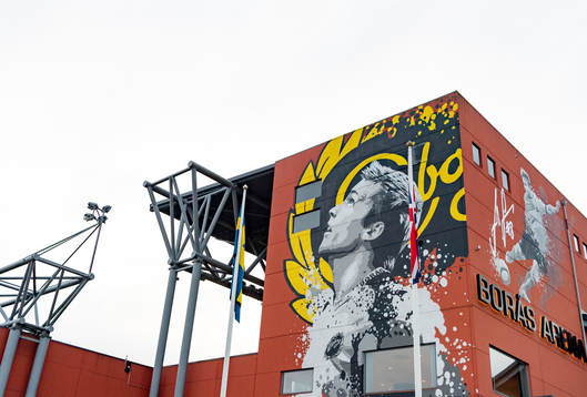 Exteriör av Borås arena