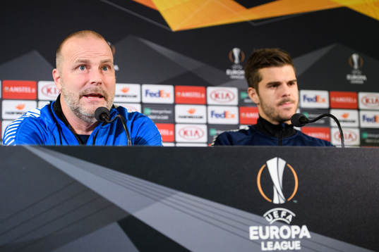 Geir Bakke, head coach and Joachim Thomassen of Sarpsborg 08