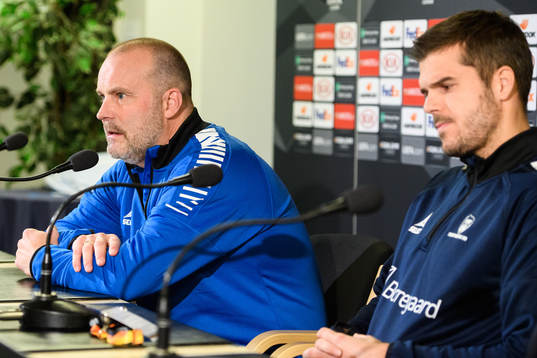 Geir Bakke, head coach and Joachim Thomassen of Sarpsborg 08