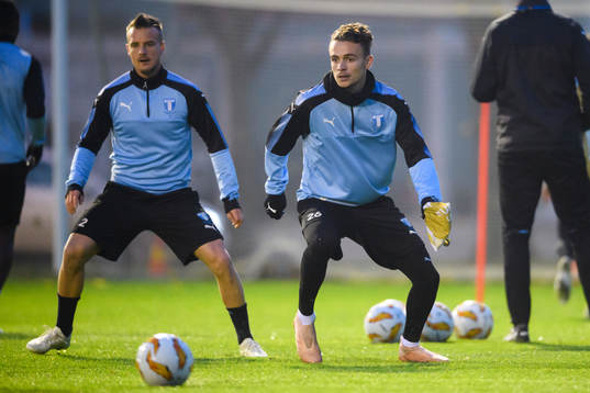 Andreas Vindheim and Eric Larsson of Malmö FF
