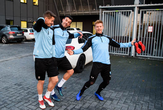 Markus Rosenberg, Behrang Safari and Anders Christiansen of