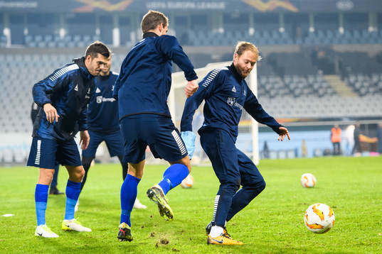 Joachim Thomassen and Matti Lund Nielsen of Sarpsborg 08