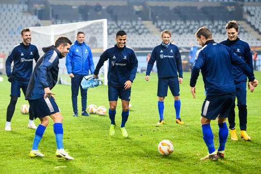 Harmet Singh and the players of Sarpsborg 08