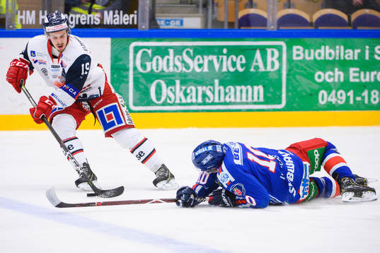 Västerviks Jens Holmström och Oskarshamns Nicklas Heinerö