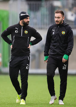 Hammarbys Kennedy Bakircioglu och Muamer Tankovic