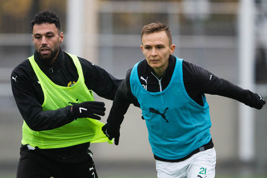 Hammarbys Imad Khalili och Oscar Krusnell