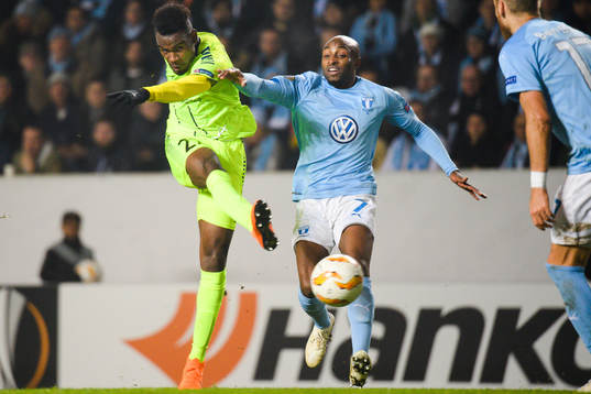 Rashad Muhammed of Sarpsborg 08 and Fouad Bachirou of