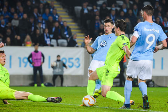Marcus Antonsson and Markus Rosenberg of Malmö FF