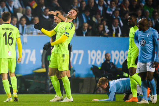 Patrick Mortensen of Sarpsborg 08 reacts